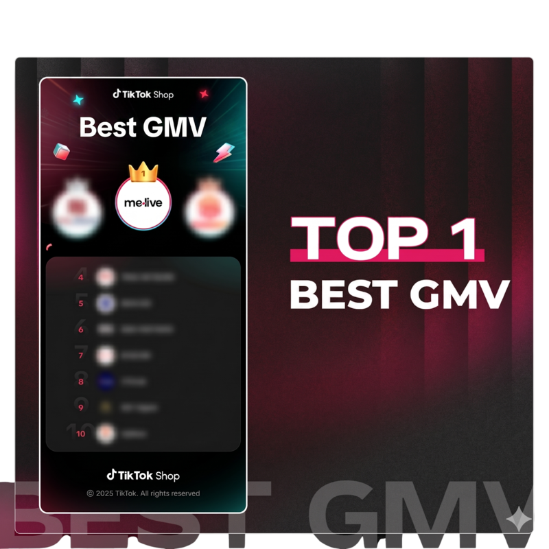TikTok Shop Top 1 Best GMV award